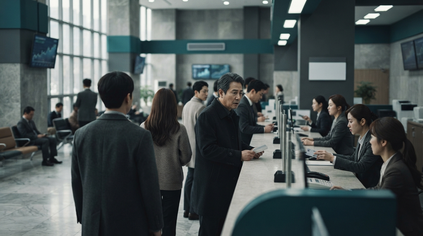 경제 상식 AI 편집 이미지: 건강한 은행도 줄 서면 왜 흔들릴까