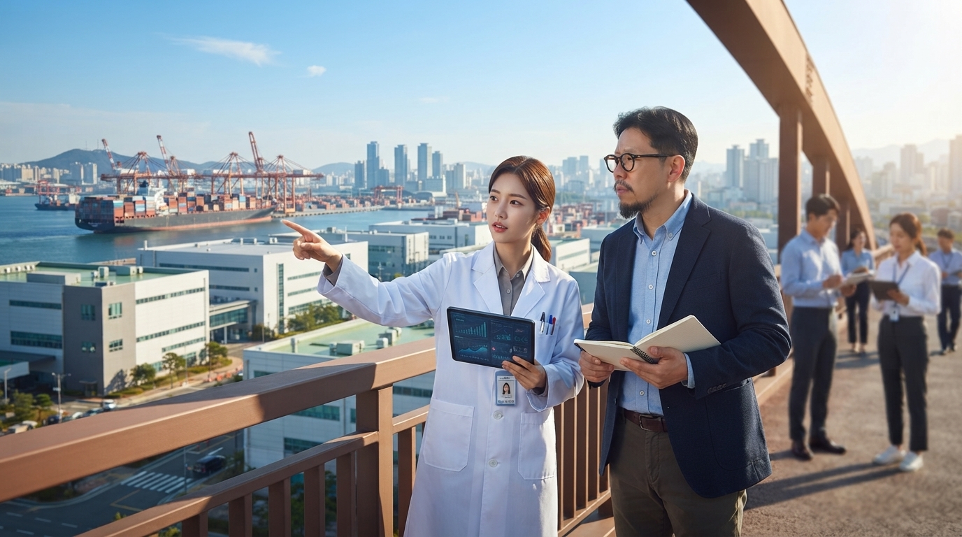 한국 경제사 AI 편집 이미지: 반도체, 조립 공장에서 수출의 심장으로