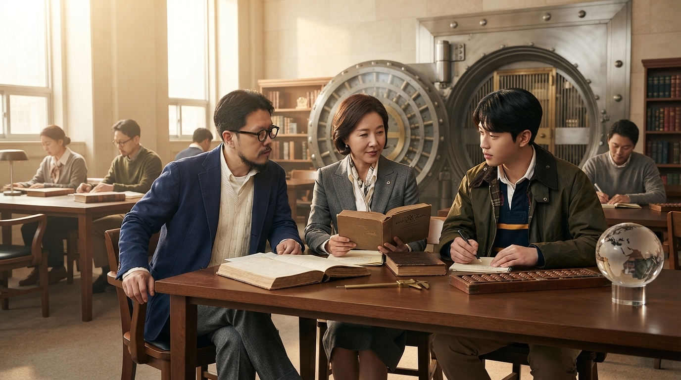 투자자 AI 편집 이미지: 『증권분석』 다음, 그레이엄이 개인 투자자를 위해 쓴 책